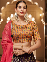 Misha collection vol 2 - purple and mustard designer Lehenga