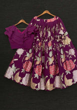 Kids - floral sequinned Lehengas 0-15 yrs