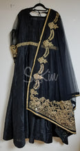 Black and gold gown - stitched