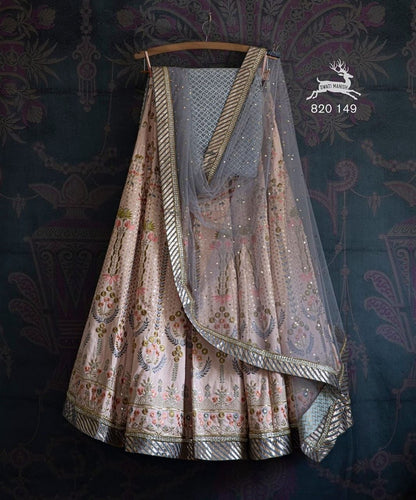 Swati Manish inspired peach Lehenga