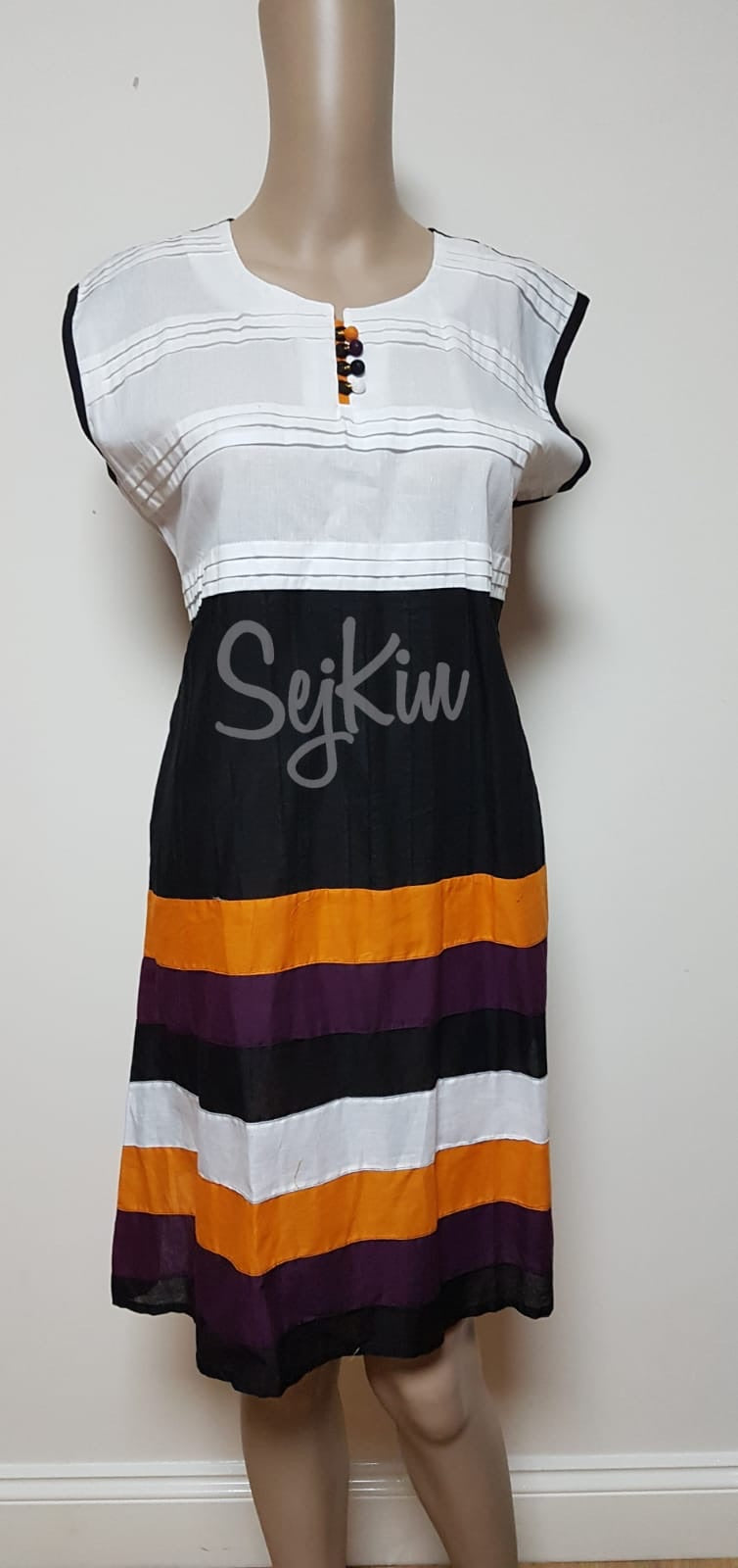 Stripe coloured kurti top - 3XL (UK 14-16)