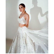 Trending white and silver embroidered Lehenga