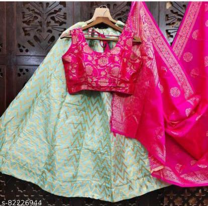Chevron banarasi Lehenga