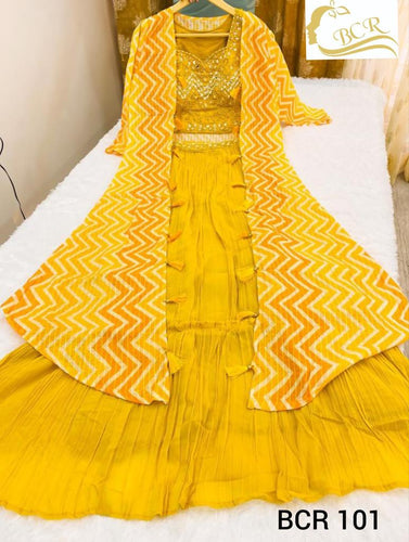 Haldi - yellow Lehenga with jacket