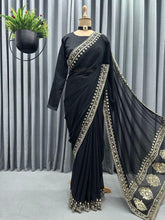 Deepika Padukone inspired black saree