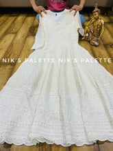 Niks collection: off white anarkali
