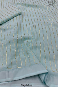 Raas saree with gotta work