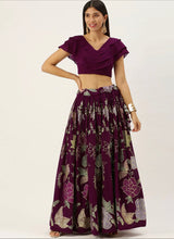 Floral sequinned Lehenga