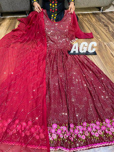 AGC collection: all over sequins anarkali