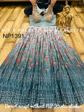 Niks collection - blue floral readymade Lehenga