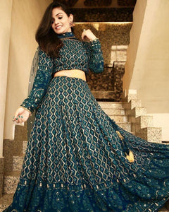 Georgette sequins Lehenga in 3 colours