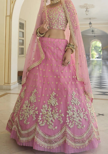 Elna wedding lehengas - baby pink