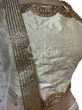 Luxurious gold and silver lehenga