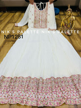 Niks collection: georgette pleated anarkali