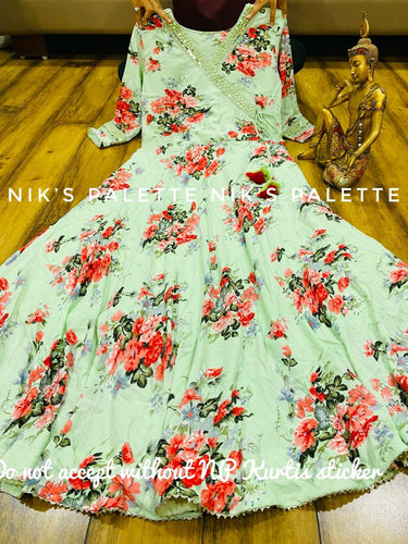 Niks collection: Sabyasachi inspired floral print anarkali