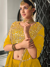 Yellow sequins Lehenga