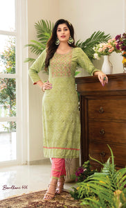 Bandhani kurti and pants set