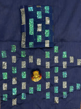 Partywear Blue box sequins saree