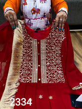 AGC collection - red anarkali