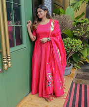 Rani pink ready to wear gown