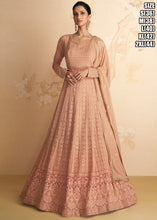 Janisha - dori work peach shaded anarkali