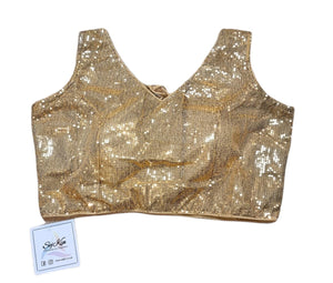 Gold sequinned blouse
