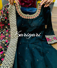 Karigari collection: black embellished anarkali