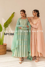 Niks collection: pastel peach anarkali