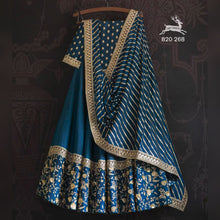 Swati Manish inspired rama silk Lehenga