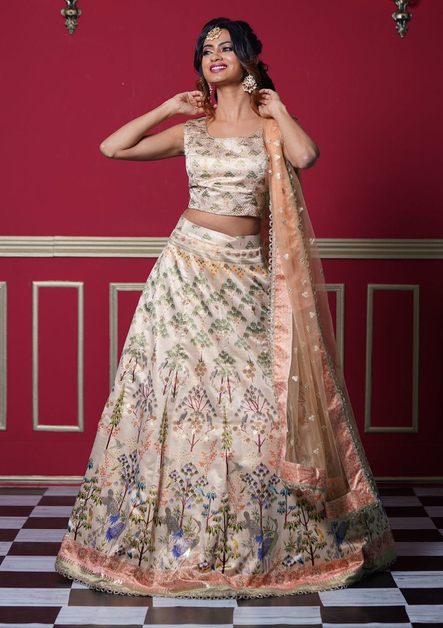 Silky album: Fully stitched Lehengas