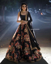 Exclusive floral black Lehenga