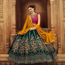 Mehendi/sangeet night Lehenga - garden floral Lehenga