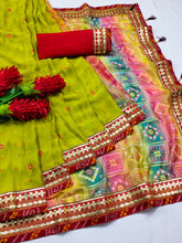 Half and half bandhani saree collection