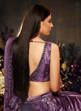 Purple velvet Lehenga