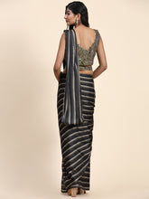 Elegant black ready to wear saree