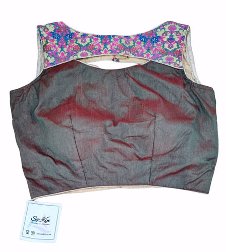 Two toned green blouse