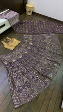 Purple silk Lehenga