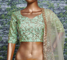 Mint green Lehenga