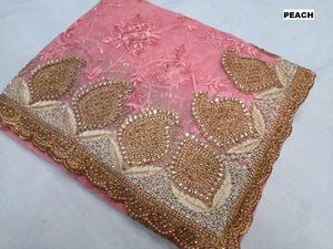 Sabyasachi inspired net stone saree