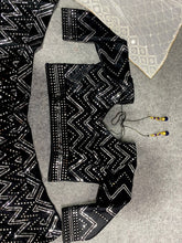 Black chine sequins Lehenga