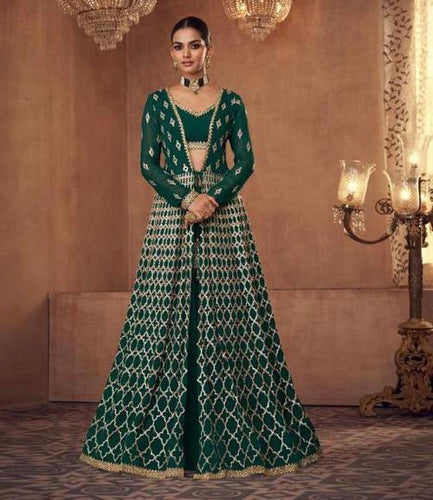 Serena collection: green Kali gown