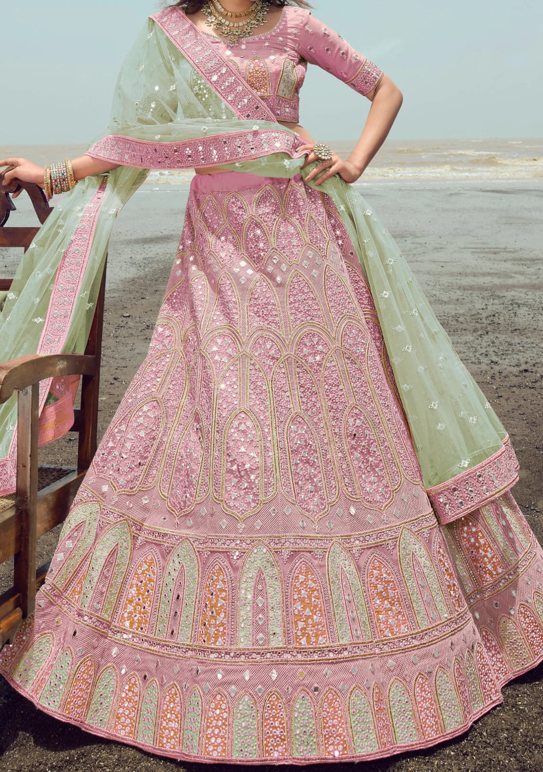 Kimaya sisters - pastel collection Lehenga