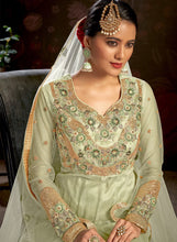Safeena vol 2 - pista green anarkali