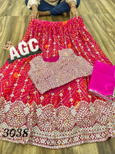 AGC collection - bandhani readymade Lehenga (also plus sizes)