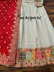 Karigari collection: stone silk anarkali
