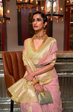 Ariya sarees - Pure linen weaving saree