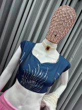 A perfect combination - Blue and pink Lehenga