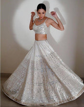 Trending white and silver embroidered Lehenga
