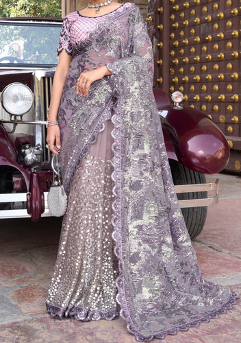 Heavy designer partywear saree collection