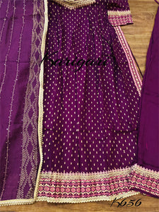 Karigari collection: wine Nayra cut anarkali